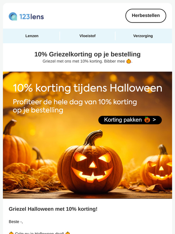Halloween > 10% korting 🎃