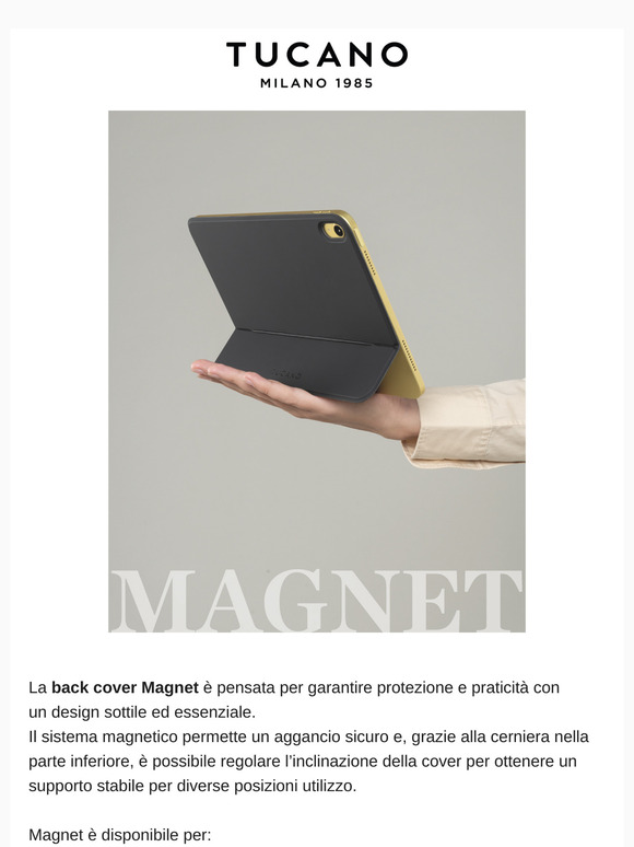 Scopri Magnet, la back cover magnetica perfetta per il tuo iPad