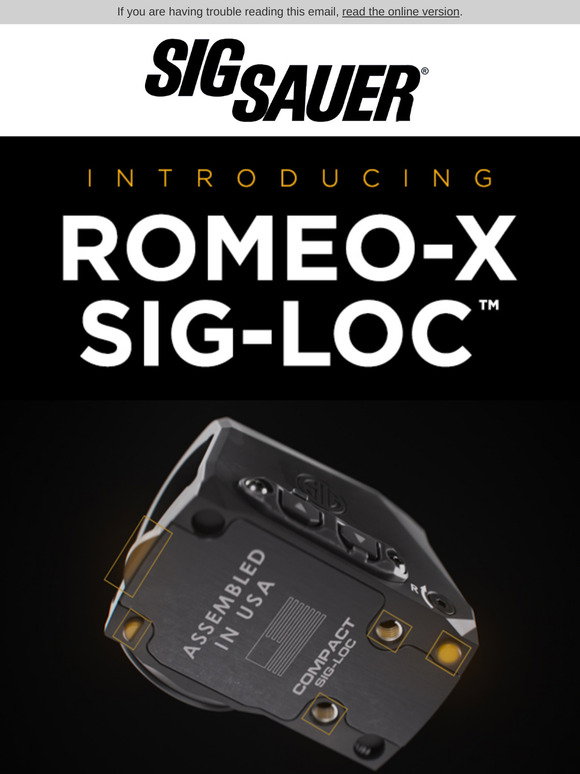 SIG SAUER: NEW: ROMEO-X SIG-LOC | Milled