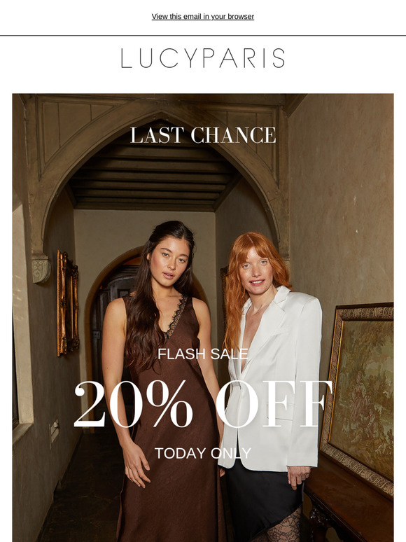 Final Hours 👻 20% OFF Flash SALE