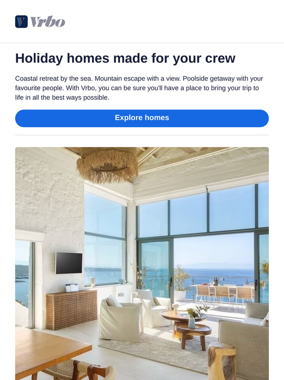 Holiday rentals made for your crew