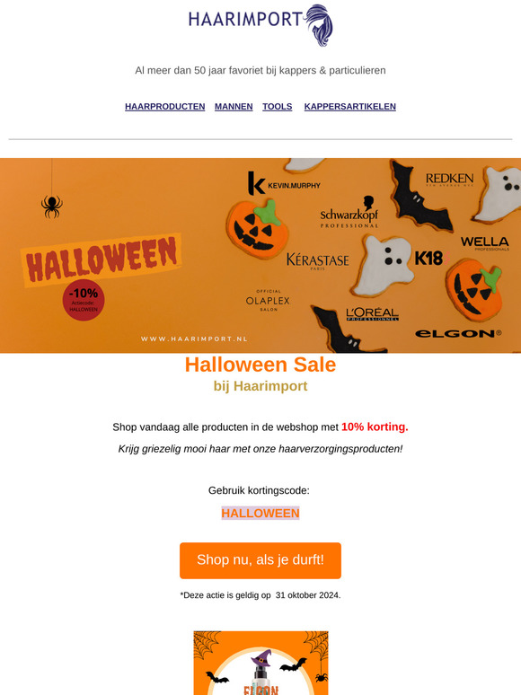 Halloween Deal! Shop vandaag extra voordelig in de webshop!