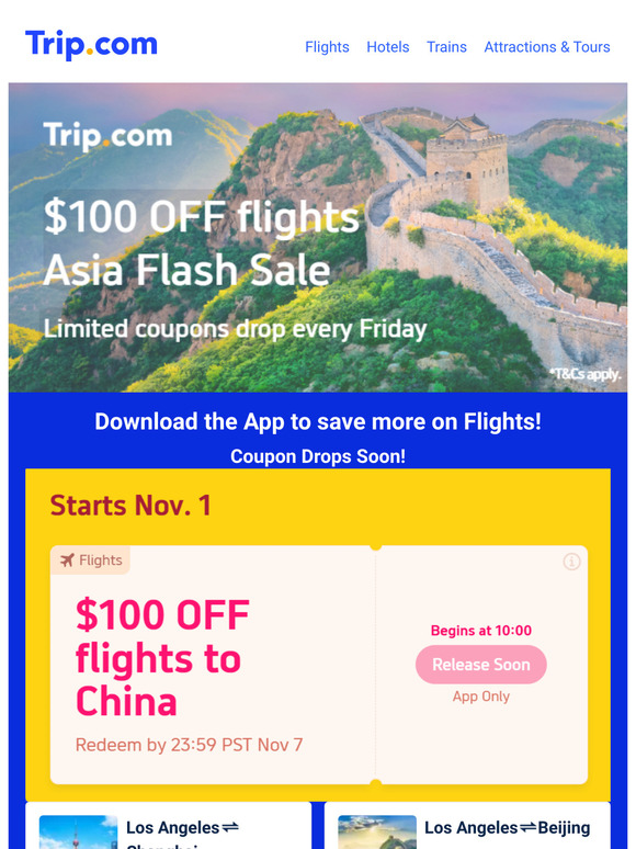 Save $100 on Flights💰🔥