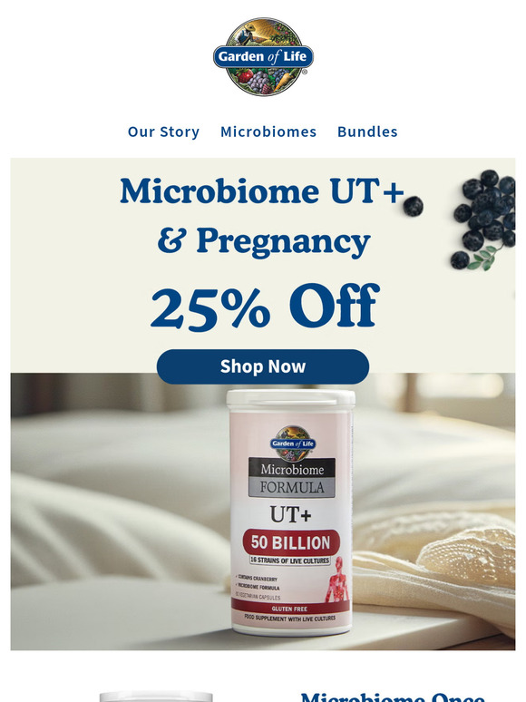 25% OFF Microbiome UT+ & Pregnancy