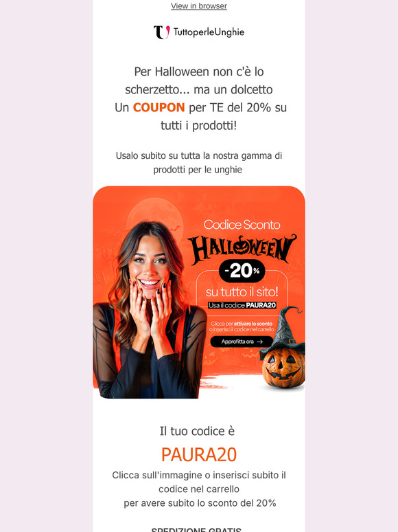 🎃 Coupon o scherzetto ? 🎃