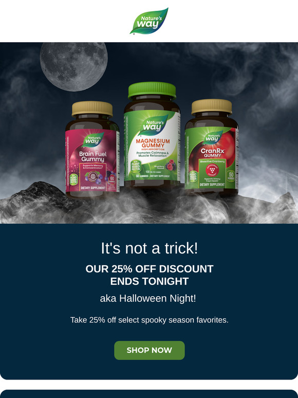 Eek! It’s your last chance for 25% off 👻