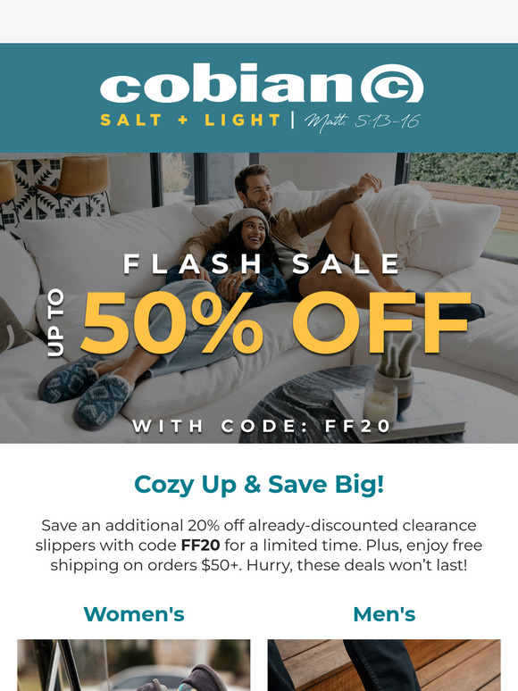 Flash Sale: Up to 50% OFF Cozy Slippers!