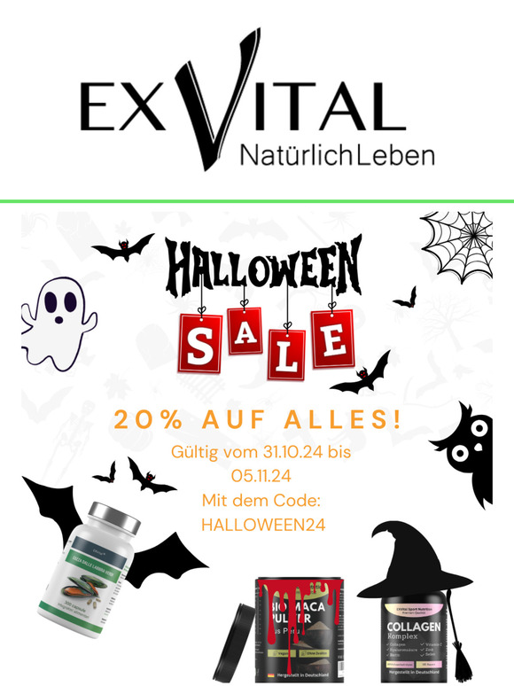 👻  20% Rabatt - Halloween SALE