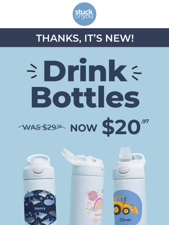 Meet Our Fresh Drink Bottle Designs! 🌞