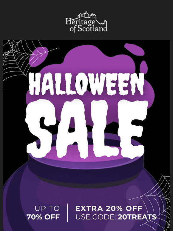 👻 Snag 70% Off + Extra 20% in Our Halloween Bash!
