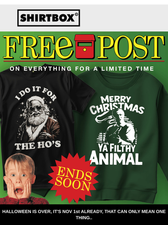 Hurry, Freepost Is On Now!
