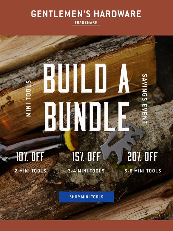 Start Saving Early! Stock Up On Tools For Him.
