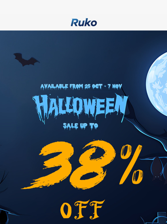 🎉 Ruko's Halloween Festival Sale: Big Savings, Up to %38 Off!🔥