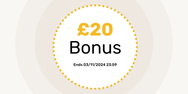 Super Save £20 bonus