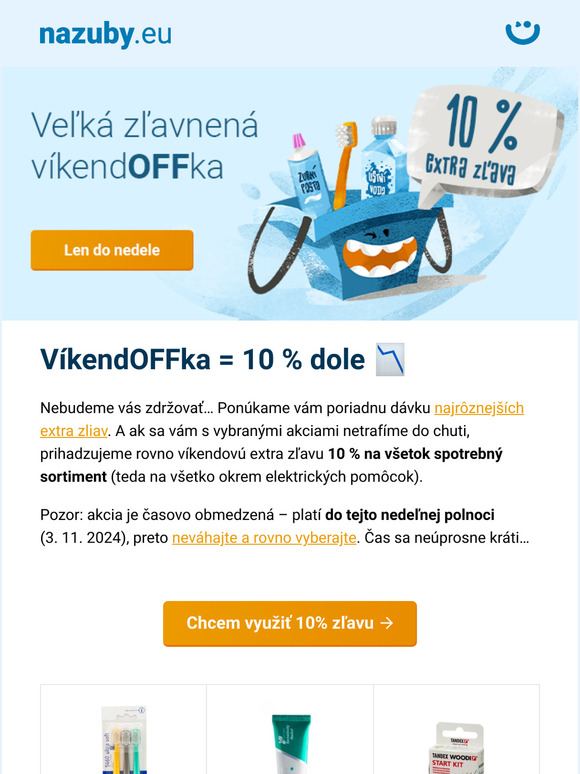 [Len do nedele -10 %] ⏰ VíkendOFFka na 3 dni, stíhate?