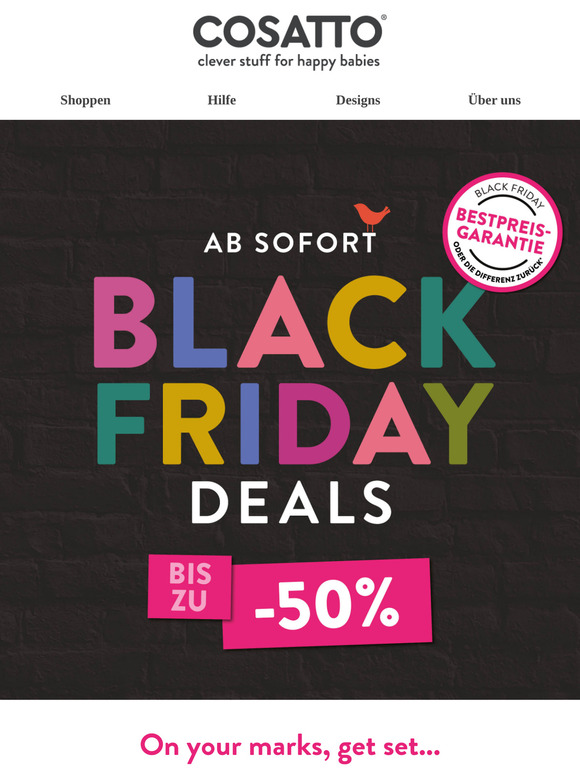 Los geht's mit Black Friday Deals!
