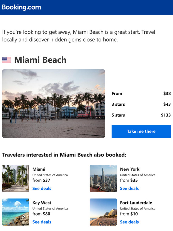 A stay in Miami Beach from $38 – now that's a good price!