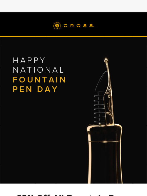 Celebrate with 25% Off All Fountain Pens 🖋️