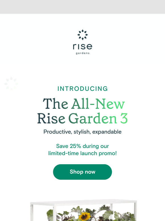 Introducing the All-New Rise Garden 3! 🌱
