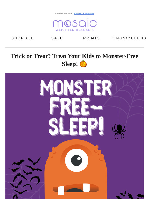 Trick or Treat? Treat your kids to monster-free sleep! 💤
