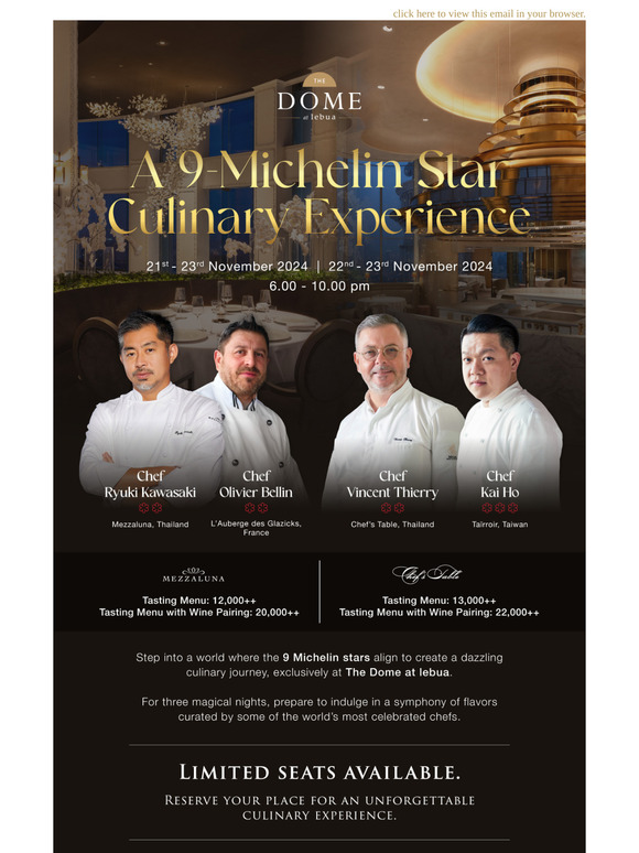 A 9-Michelin Star Culinary Experience at The Dome 