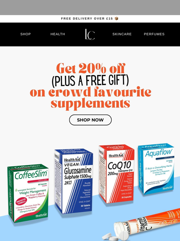 20% OFF + FREE gift on Health Aid