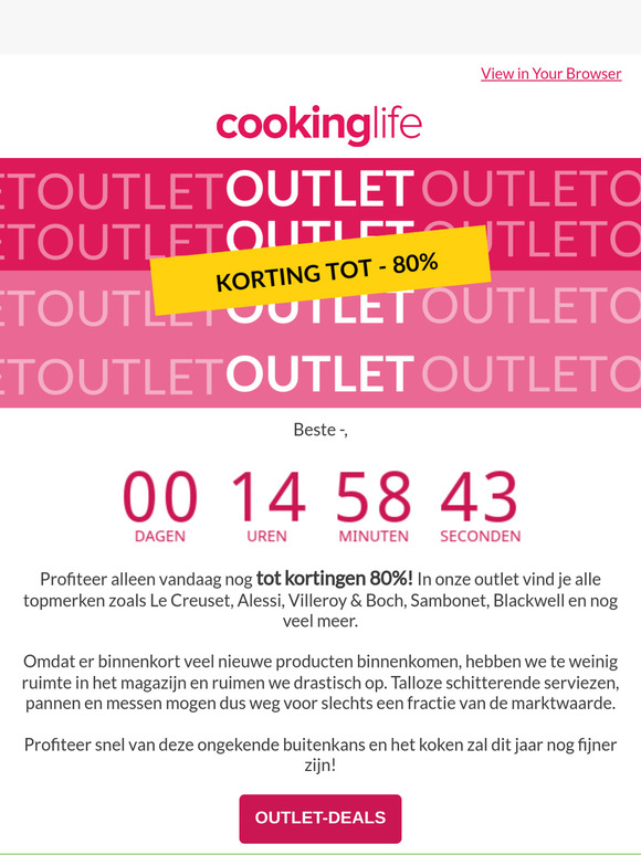 Laatste kans! Tot 80% KORTING 😍