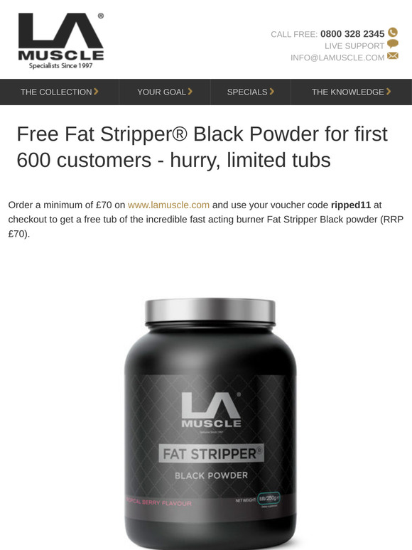 Free! Get ripped and lose the weight with this incredible £70 supplement