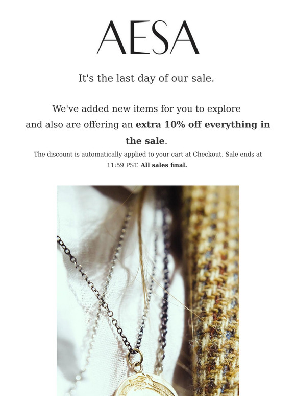 Last Day of the Sale//10% off everything//New Items Added