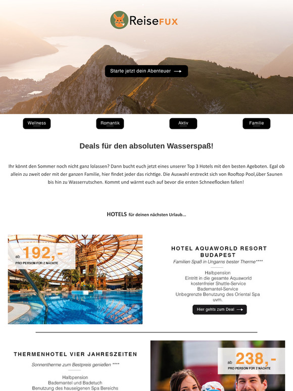 Unsere Top 3 Hotels für Wasserratten!