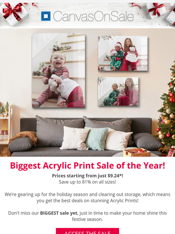 Biggest Acrylic sale of the year!  | Up to -81%!