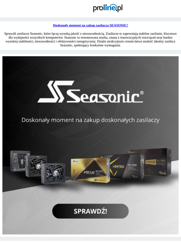 Niezawodne zasilacze Seasonic