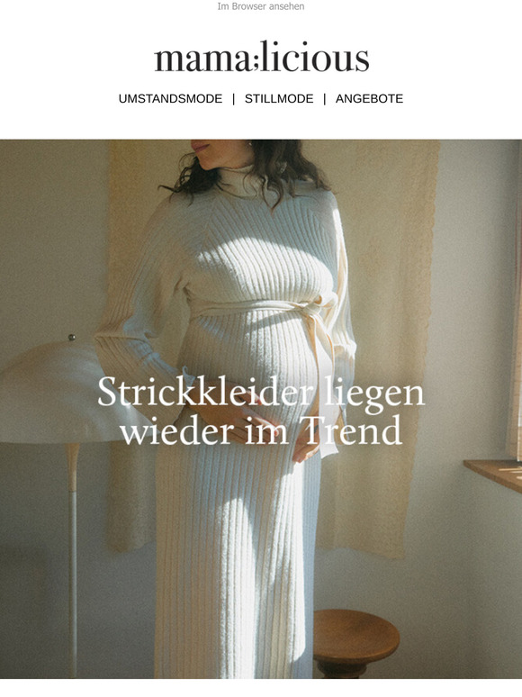 Strickkleider liegen wieder im Trend!