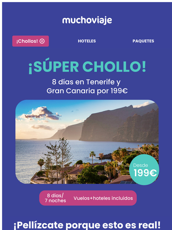 Súper chollo V+H: 8 días en Canarias desde 199 €