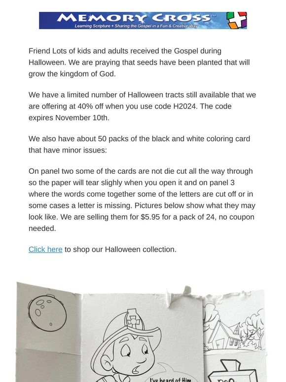 Remaining Halloween Tracts on sale 40% off