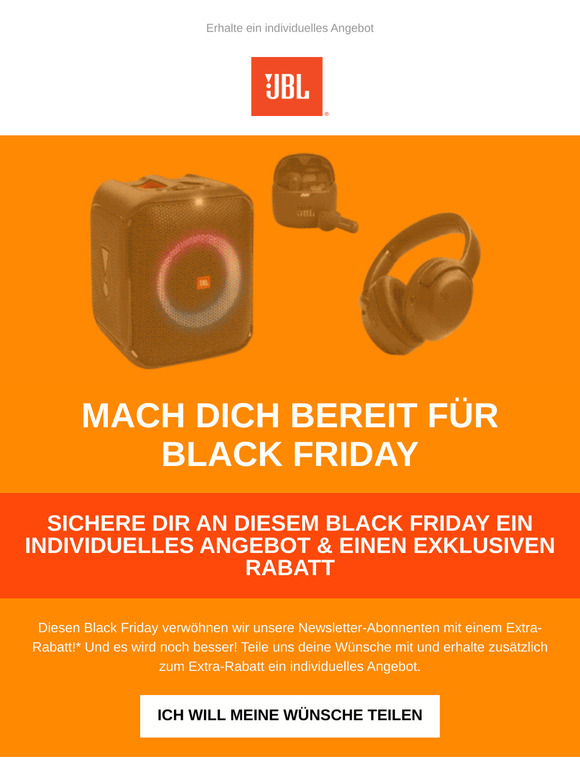 Mach dich bereit für Black Friday