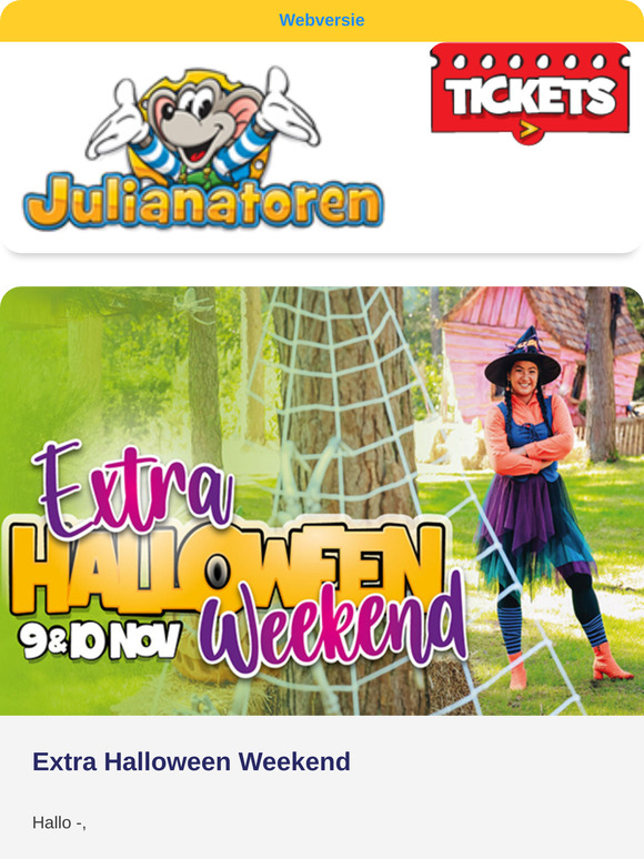 🎃 Extra Halloween Weekend op 9 & 10 november