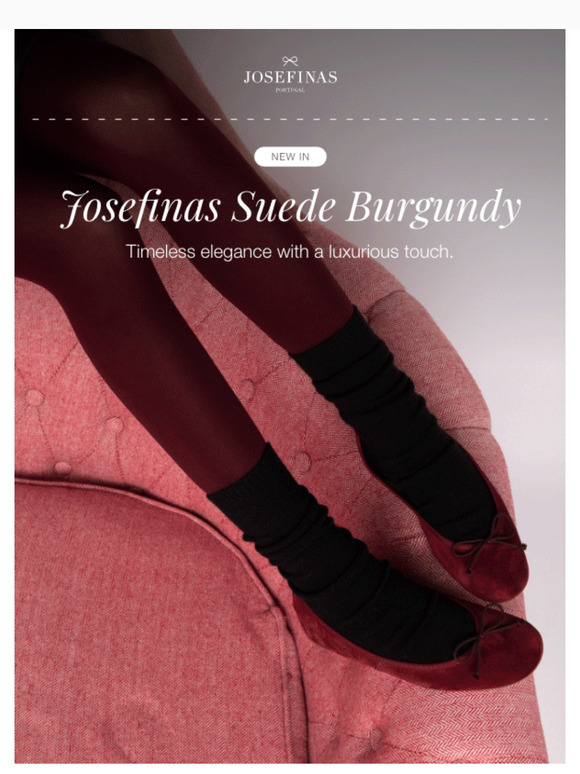 New In: Josefinas Suede Burgundy ♥️