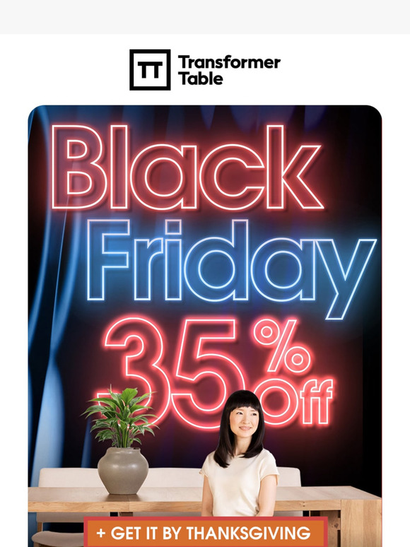 Transformer Table: Black Friday Is Here! 35% OFF Now | Milled