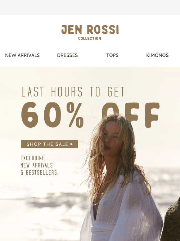 Hurry! 60% off sale ends tonight at 11:59 pm (PST)