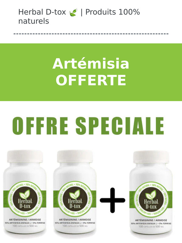 🍃  UNIQUE !  ARTEMISIA EN GELULES OFFERTE !
