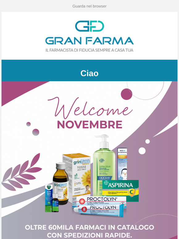 Novembre: nuovo mese, nuove promozioni