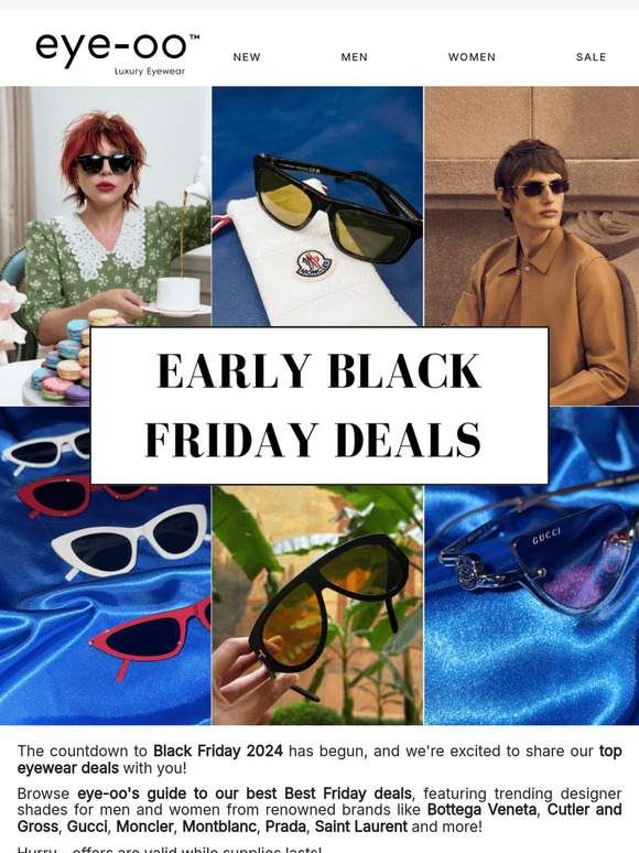 Early Black Friday Eyewear Deals Are Here!