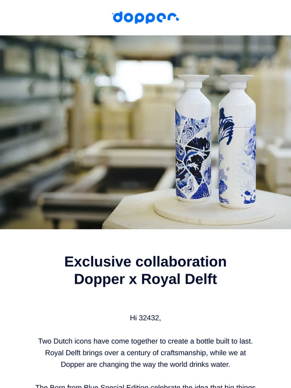 Exclusive Dopper x Royal Delft collab now available