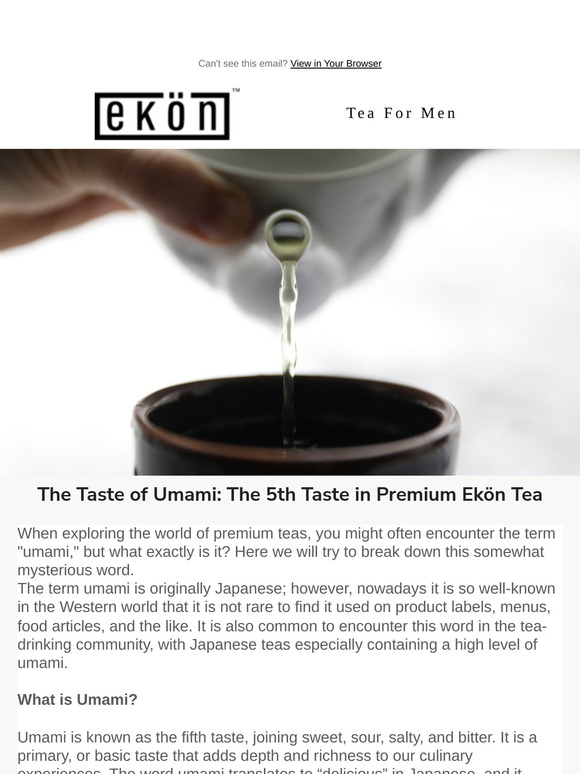 Umami: The 5th Taste Awaits