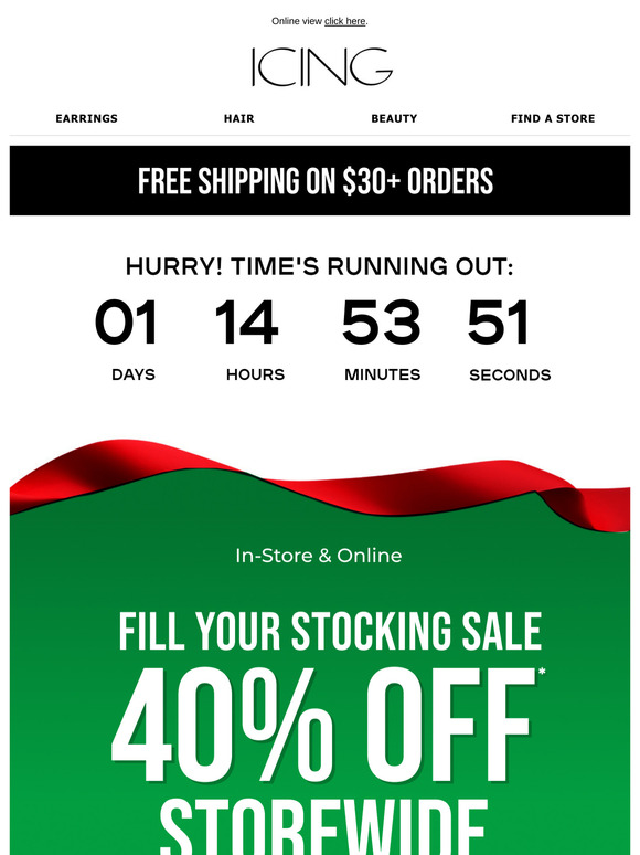 40% off all gifts ends tomorrow 🎁