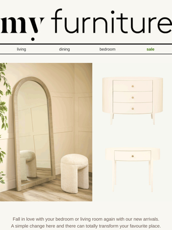 GORGEOUS new bedroom & living arrivals 🤍🤍🤍