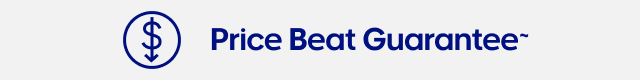 We won’t be beaten on price with our Price Beat Guarantee~