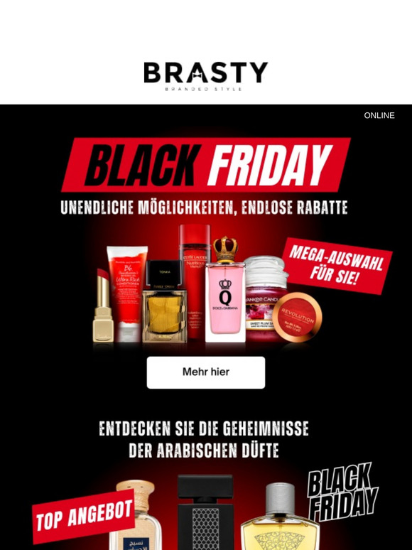 Black Friday Rabatte auf Parfums und Kosmetik