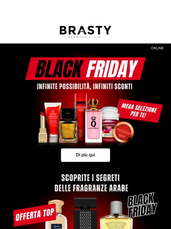 Sconti del Black Friday su profumi e cosmetici